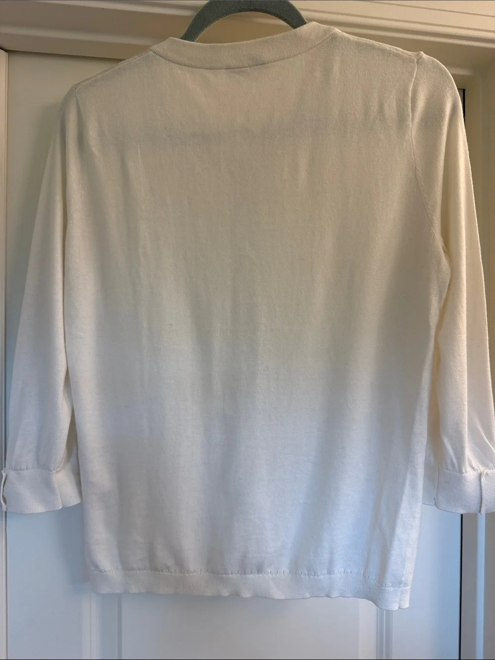 kate spade Cream Button-Front Lightweight Cardigan